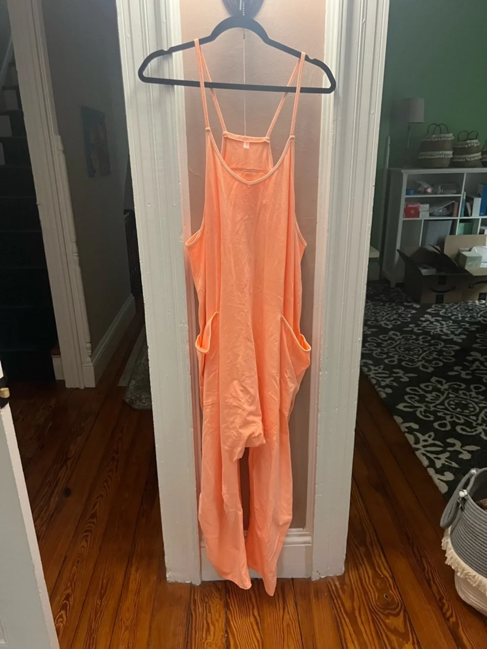 Free people Hot Shot Jumpsuit Peach - Picture 3 of 5